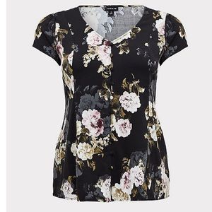 Floral corset back top